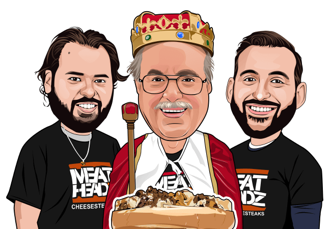 Richard Joe Jeff with Cheesesteak Caricatures Richard, Joe, and Jeff with Cheesesteak Caricatures
